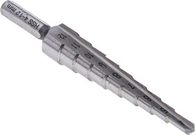 Фото 1/3 HSS step drill, 4-12 mm, Ø 12 mm, 80 mm, shaft Ø 6 mm, steel, 05321