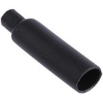 416-00001 PEC-6/2-PO-X-BK, Adhesive Lined End Cap, Black 6mm Sleeve Dia ...