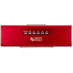 Колонки портативные "LP" K-101 Красные (Металл+3.5 мм+USB+microSD+заменяемый ...