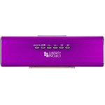 Колонки портативные "LP" K-101 Фиолет. (Металл+3.5 мм+USB+microSD+заменяемый ...