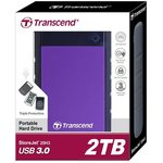 TS2TSJ25H3P, Внешний жесткий диск 2TB Transcend StoreJet 25H3P, 2.5", USB 3.1