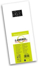 Фото 1/2 LA-78775, Пружины для переплета пластиковые Lamirel, 32 мм. Цвет: черный, 25 шт в упаковке.