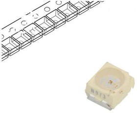 Фото 1/2 VLMO335U2AA-GS08, Power LED; orange; 60°; 20mA; ?d: 600?611nm; 2.8x3.5x1.75mm; PLCC2