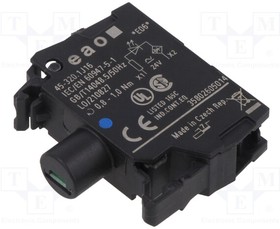 45-320.1J16, Switch Contact Blocks / Switch Kits 24VDC BLU LED Frnt Mnt Scrw Trm