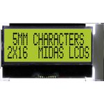 MCCOG21605D6W-SPTLYI Alphanumeric LCD Display Yellow-Green ...