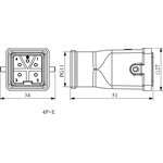 EBM05FU30, 5 pole plug, 10A,250V.
