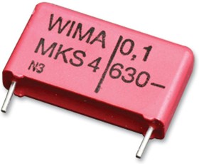 Фото 1/2 MKS film capacitor, 6.8 µF, ±10 %, 63 V (DC), PET, 22.5 mm, MKS4C046805D00KSSD