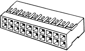 65043-001LF, WIRE-BOARD CONNECTOR RECEPTACLE 72 POSITION, 2.54MM