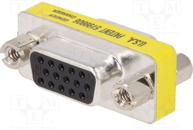 AK-610512-000-I, Adapter; D-Sub 15pin HD socket,both sides; connection 1: 1