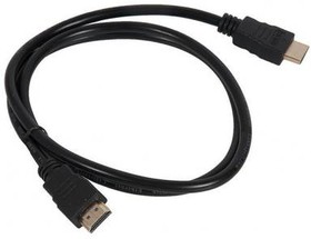 ( CC-HDMI4-1M) Кабель HDMI Gembird/Cablexpert CC-HDMI4-1M, 1м, v1.4, 19M/19M, черный, позол.разъемы, экран, пакет