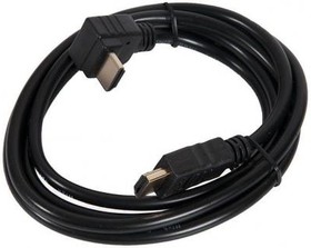 (CC-HDMI490-6) Кабель HDMI Gembird/Cablexpert CC-HDMI490-6, 1.8м, v1.4, 19M/19M, углов. разъем, черный, позол.разъемы, экран, пакет