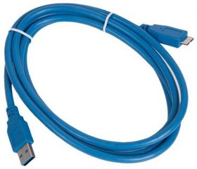 (CCP-mUSB3-AMBM-6) Кабель USB 3.0 Pro Gembird/Cablexpert CCP-mUSB3-AMBM-6, AM/microBM 9P, 1.8м, экран, синий, пакет