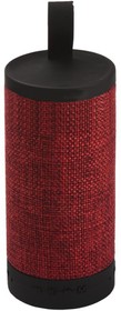 Bluetooth колонка Mini BT Speaker F1 ткань MicroSD, USB, AUX, Радио красная, коробка