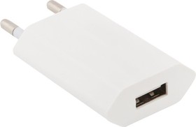 Блок питания (сетевой адаптер) LP с USB выходом 1А, белый