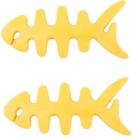 Скрутка для наушников "Рыбка" CC-591F комплект 2 шт. желтая