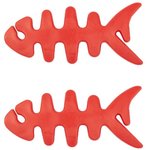 Скрутка для наушников "Рыбка" CC-591F комплект 2 шт. красная