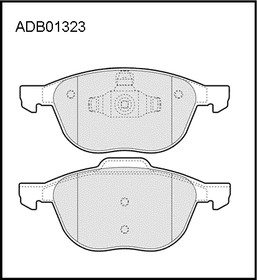 ADB01323, ADB01323_колодки дисковые передние!\ Ford Focus 1.4 16V/1.8 16V/2.0 16V/1.8TDi 98-04