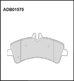 ADB01575, Колодки тормозные дисковые | перед |