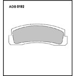 ADB0192, Колодки тормозные дисковые | перед |