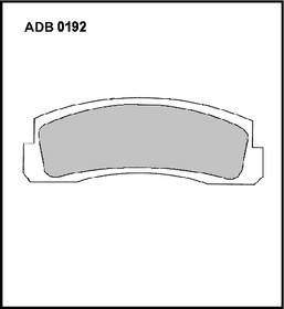 Фото 1/2 ADB0192, Колодки тормозные дисковые | перед |