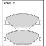 ADB02126, Колодки тормозные дисковые | перед |