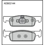ADB02144, Колодки торм. RENAULT SMART,LADA XRAY 16 двигатель Renault (ширина 140 мм)