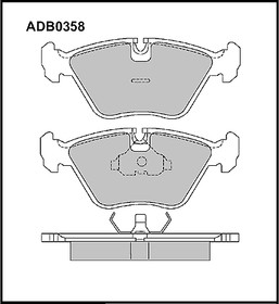 Колодки передние BMW E36/E34/E32 ALLIED NIPPON ADB 0358