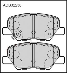 ADB32238, Колодки тормозные дисковые | зад |