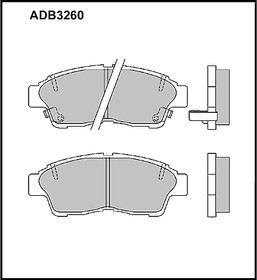 ADB3260, Колодки тормозные дисковые | перед |