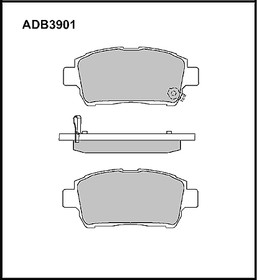 ADB3901, Колодки тормозные дисковые | перед |