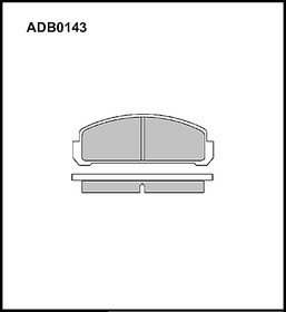 ADB0143, Колодки тормозные дисковые | перед |