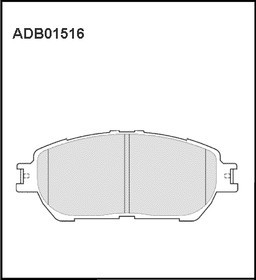 ADB01516, Колодки тормозные дисковые | перед |