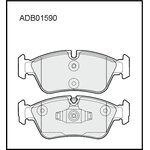 ADB01590, Колодки тормозные дисковые | перед |