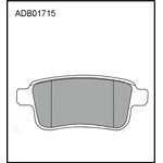 ADB01715, Колодки тормозные дисковые | зад |