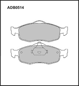 ADB0514, ADB0514_колодки дисковые передние!\ Ford Mondeo1.6-2.5/1.8TD 93-00/Scorpio 2.0 92-98