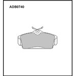 ADB0740, Колодки тормозные дисковые | перед |