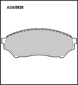 ADB0826, Колодки тормозные дисковые | перед |