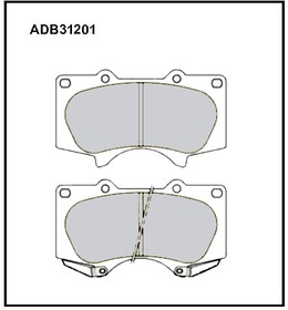 ADB31201, Колодки тормозные дисковые | перед |