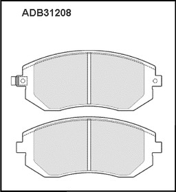 ADB31208, Колодки тормозные дисковые | перед |