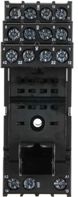 Фото 1/3 PT78742 1-1415526-1, 4 Pin 240V ac DIN Rail Relay Socket, for use with PT5 Series