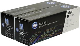 Фото 1/9 CF380XD, Картридж HP 312X лазерный черный увеличенной емкости упаковка 2 шт (2*4400 стр)