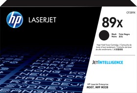 Фото 1/10 HP 89X Black Original LaserJet Toner Cartridge (CF289X), Тонер-картридж