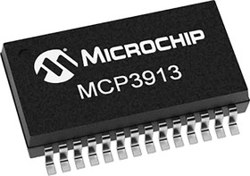 Фото 1/3 MCP3913A1-E/SS,Analogue Front End IC, 6-Channel 24 bit SPI, 28-Pin SSOP