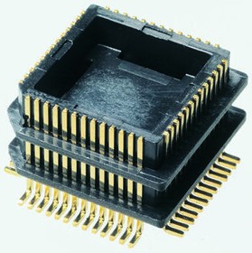 W9327, 1.27mm Pitch 68 Way SMD PLCC IC Socket