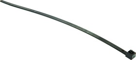 Фото 1/2 115-02200 RELK2R-PA66-BK, Cable Tie, Releasable, 200mm x 4.6 mm, Black Polyamide 6.6 (PA66), Pk-100