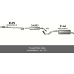 2300, Rear muffler