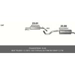 2300, Rear muffler
