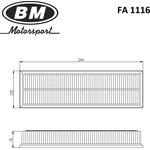 FA1116, Фильтр воздушный