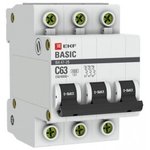 EKF mcb4729-3-63C Автоматический выключатель 3P 63А (C) 4,5кА ВА 47-29 EKF Basic