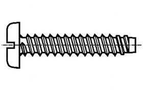 B2.2X4.5/BN992, Винт, для термопластов, 2,2x4,5, Головка: цилиндрическая, прямой